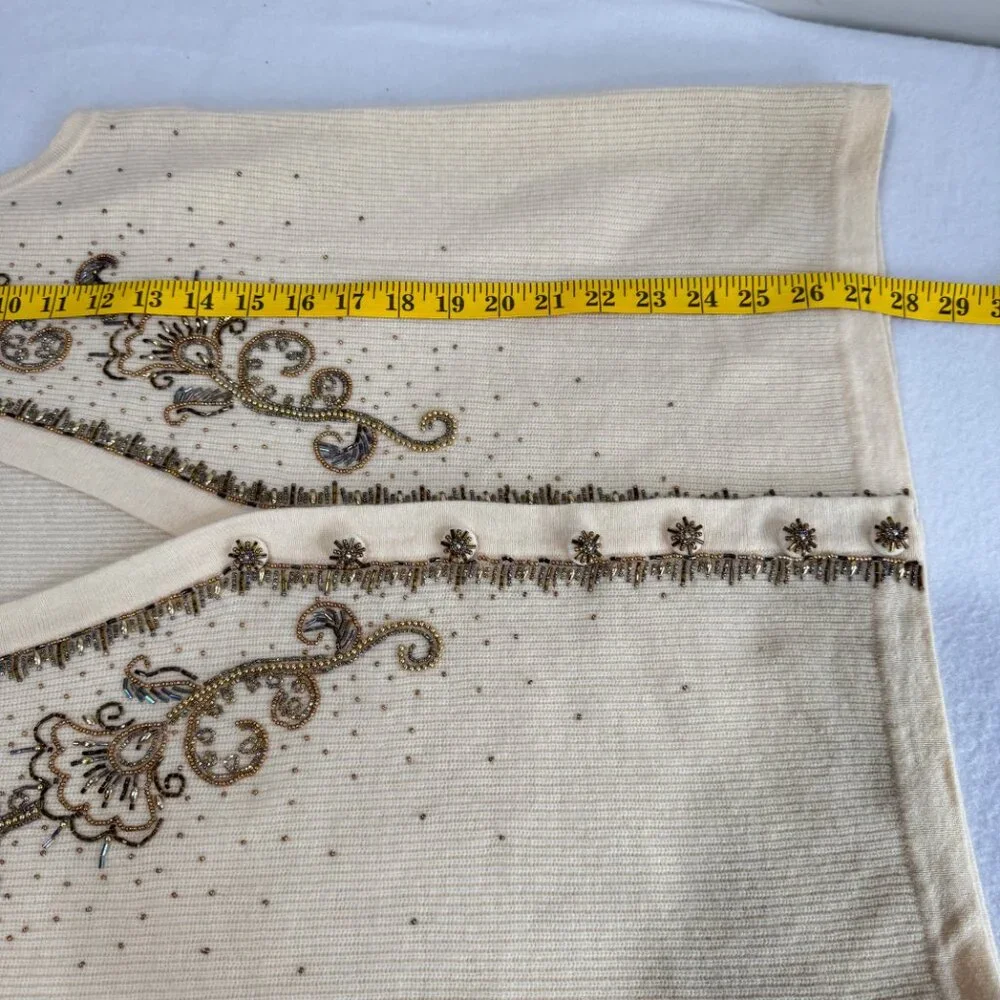 Vintage MARISA CHRISTINA COLLECTION Beaded Angora Blend Sweater Vest - Picture 10 of 10